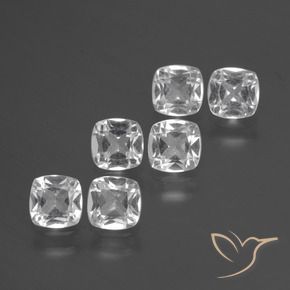 Shop natural 3.04ct Blanc clair Topaze gems, Coussin, from Brésil at GemSelect. In stock, global shipping!
