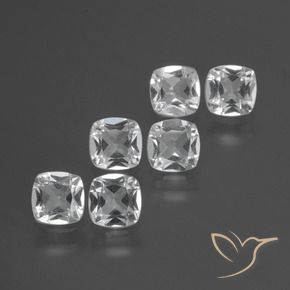 Shop natural 3.06ct Blanc clair Topaze gems, Coussin, from Brésil at GemSelect. In stock, global shipping!