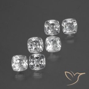 Shop natural 3.12ct Blanc clair Topaze gems, Coussin, from Brésil at GemSelect. In stock, global shipping!