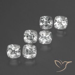 Shop natural 3.04ct Blanc clair Topaze gems, Coussin, from Brésil at GemSelect. In stock, global shipping!