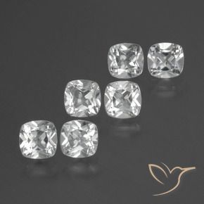 Shop natural 3.03ct Blanc clair Topaze gems, Coussin, from Brésil at GemSelect. In stock, global shipping!