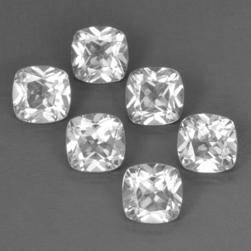 Achetez naturel 3,38ct blanc topaze gems, coupe coussin, en provenance brésil chez gemselect. en stock, livraison internationale!