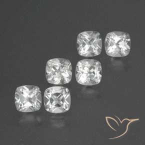 Achetez naturel 2.64ct Blanc Topaze gems, Coupe coussin, En provenance Brésil chez GemSelect. En stock, livraison internationale!