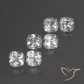 Shop natural 2.91ct Blanc Topaze gems, Coussin, from Brésil at GemSelect. In stock, global shipping!