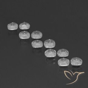 Shop natural 4.63ct Blanc clair Topaze gems, Coussin, from Brésil at GemSelect. In stock, global shipping!