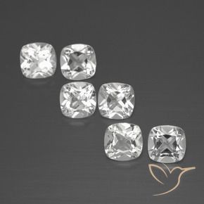Shop natural 3.15ct Blanc Topaze gems, Coussin, from Brésil at GemSelect. In stock, global shipping!