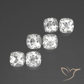 Shop natural 3.22ct Blanc Topaze gems, Coussin, from Brésil at GemSelect. In stock, global shipping!