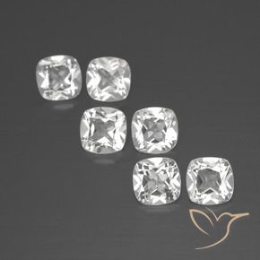 Shop natural 3.21ct Blanc Topaze gems, Coussin, from Brésil at GemSelect. In stock, global shipping!