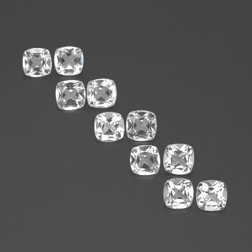 Achetez naturel 4.46ct Blanc Topaze gems, Coupe coussin, En provenance Brésil chez GemSelect. En stock, livraison internationale!