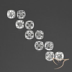 Shop natural 4.43ct Blanc Topaze gems, Coussin, from Brésil at GemSelect. In stock, global shipping!