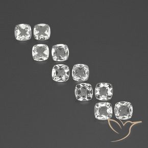 Shop natural 4.58ct Blanc Topaze gems, Coussin, from Brésil at GemSelect. In stock, global shipping!