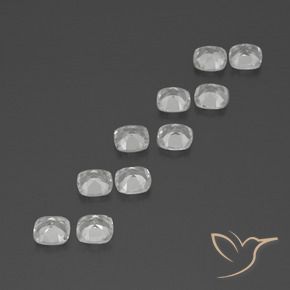 Achetez naturel 4.91ct Blanc Topaze gems, Coupe coussin, En provenance Brésil chez GemSelect. En stock, livraison internationale!