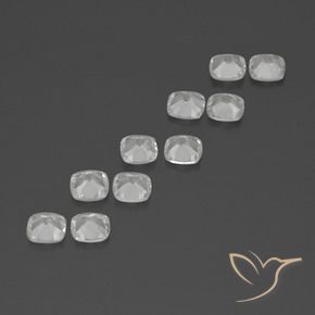Shop natural 4.54ct Blanc clair Topaze gems, Coussin, from Brésil at GemSelect. In stock, global shipping!