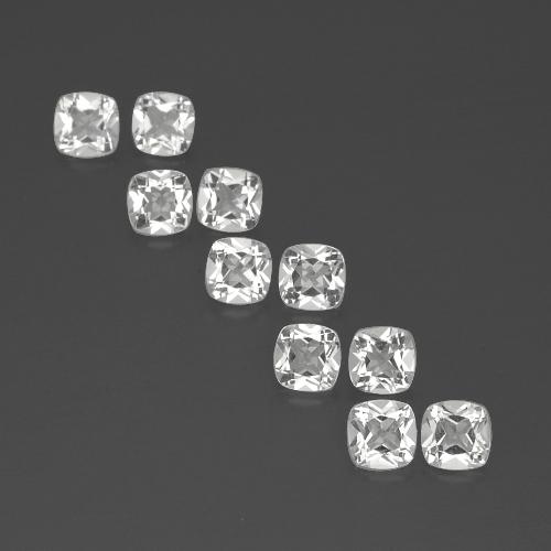 Achetez naturel 4,80ct blanc topaze gems, coupe coussin, en provenance brésil chez gemselect. en stock, livraison internationale!