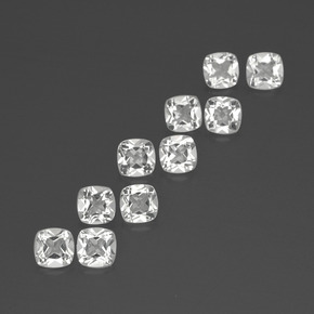 Achetez naturel 4,80ct blanc topaze gems, coupe coussin, en provenance brésil chez gemselect. en stock, livraison internationale!