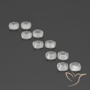 Shop natural 4.93ct Blanc Topaze gems, Coussin, from Brésil at GemSelect. In stock, global shipping!