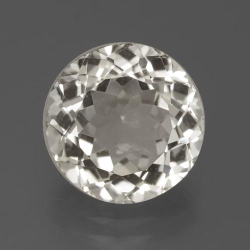 Topaze blanc chaud naturelle coupe roude, 5,98 ct, VVS