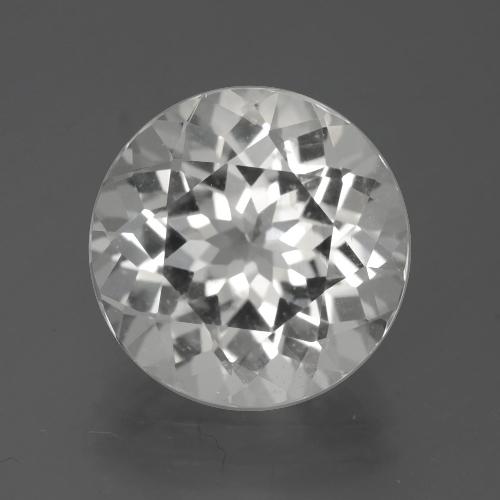 Topaze Blanc chaud naturelle Coupe roude, 5.95 ct, VS