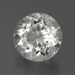 Topaze Blanc chaud naturelle Coupe roude, 5.95 ct, VS