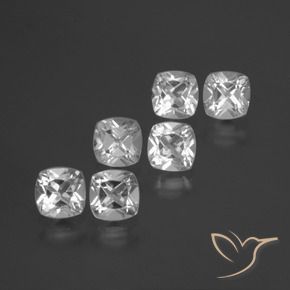 Shop natural 2.94ct Blanc clair Topaze gems, Coussin, from Brésil at GemSelect. In stock, global shipping!