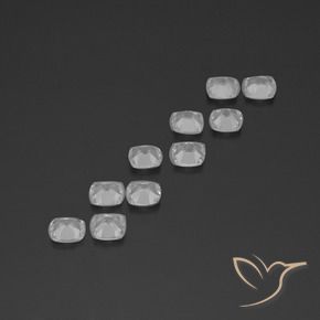 Shop natural 4.57ct Blanc clair Topaze gems, Coussin, from Brésil at GemSelect. In stock, global shipping!