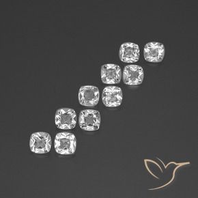 Shop natural 4.64ct Blanc Topaze gems, Coussin, from Brésil at GemSelect. In stock, global shipping!