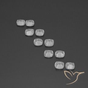 Shop natural 4.36ct Blanc clair Topaze gems, Coussin, from Brésil at GemSelect. In stock, global shipping!