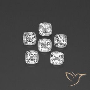 Shop natural 3.10ct Blanc clair Topaze gems, Coussin, from Brésil at GemSelect. In stock, global shipping!