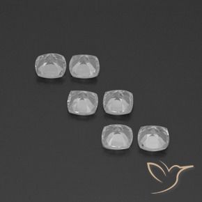 Shop natural 3.10ct Blanc clair Topaze gems, Coussin, from Brésil at GemSelect. In stock, global shipping!