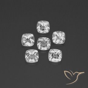 Shop natural 3.02ct Blanc clair Topaze gems, Coussin, from Brésil at GemSelect. In stock, global shipping!