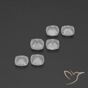 Shop natural 2.81ct Blanc clair Topaze gems, Coussin, from Brésil at GemSelect. In stock, global shipping!