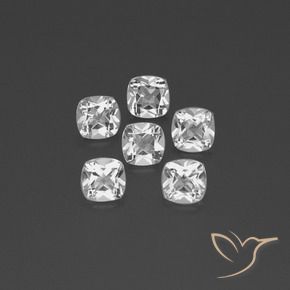 Shop natural 2.94ct Blanc clair Topaze gems, Coussin, from Brésil at GemSelect. In stock, global shipping!