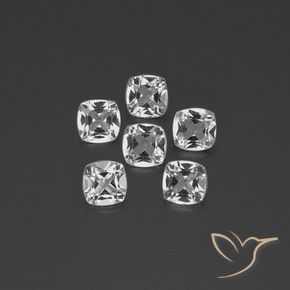 Shop natural 2.73ct Blanc clair Topaze gems, Coussin, from Brésil at GemSelect. In stock, global shipping!