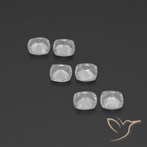 Shop natural 2.91ct Blanc clair Topaze gems, Coussin, from Brésil at GemSelect. In stock, global shipping!