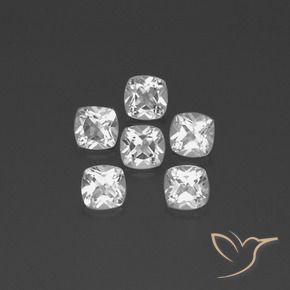 Shop natural 3.25ct Blanc Topaze gems, Coussin, from Brésil at GemSelect. In stock, global shipping!