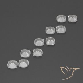 Achetez naturel 4,74ct blanc topaze gems, coupe coussin, en provenance brésil chez gemselect. en stock, livraison internationale!