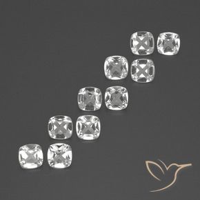 Shop natural 4.24ct Blanc Topaze gems, Coussin, from Brésil at GemSelect. In stock, global shipping!
