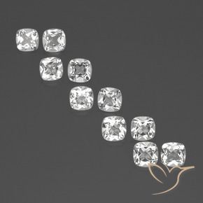 Achetez naturel 4,89ct blanc topaze gems, coupe coussin, en provenance brésil chez gemselect. en stock, livraison internationale!