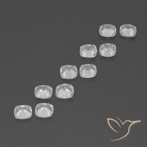 Achetez naturel 4,89ct blanc topaze gems, coupe coussin, en provenance brésil chez gemselect. en stock, livraison internationale!