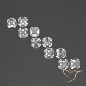 Shop natural 4.09ct Blanc Topaze gems, Coussin, from Brésil at GemSelect. In stock, global shipping!