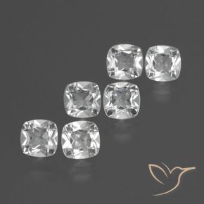 Shop natural 2.73ct Blanc clair Topaze gems, Coussin, from Brésil at GemSelect. In stock, global shipping!