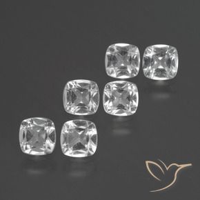 Shop natural 2.92ct Blanc Topaze gems, Coussin, from Brésil at GemSelect. In stock, global shipping!