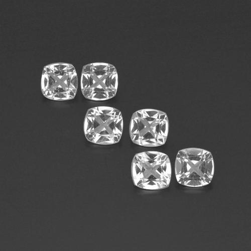 Achetez naturel 2.76ct Blanc clair Topaze gems, Coupe coussin, En provenance Brésil chez GemSelect. En stock, livraison internationale!