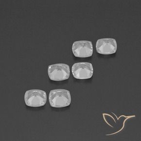 Shop natural 2.86ct Blanc clair Topaze gems, Coussin, from Brésil at GemSelect. In stock, global shipping!