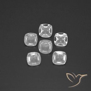 Shop natural 2.26ct Blanc clair Topaze gems, Coussin, from Brésil at GemSelect. In stock, global shipping!
