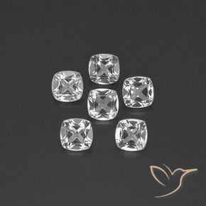 Shop natural 2.84ct Blanc clair Topaze gems, Coussin, from Brésil at GemSelect. In stock, global shipping!