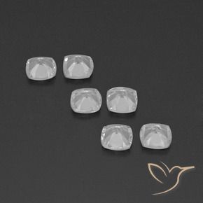 Shop natural 2.84ct Blanc clair Topaze gems, Coussin, from Brésil at GemSelect. In stock, global shipping!