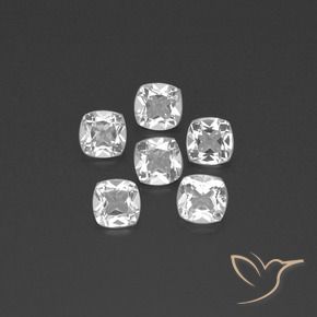 Shop natural 2.96ct Blanc Topaze gems, Coussin, from Brésil at GemSelect. In stock, global shipping!