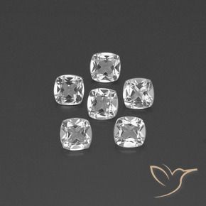 Shop natural 2.70ct Blanc clair Topaze gems, Coussin, from Brésil at GemSelect. In stock, global shipping!