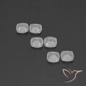 Shop natural 2.70ct Blanc clair Topaze gems, Coussin, from Brésil at GemSelect. In stock, global shipping!